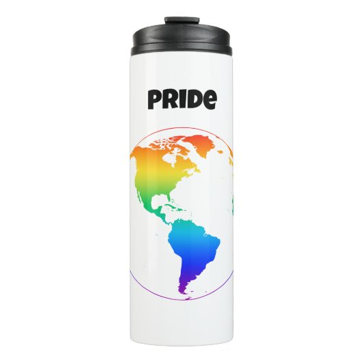 虹の色の惑星地球 タンブラー (正面)