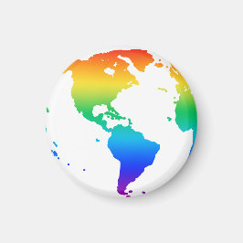 虹の色の惑星地球 マグネット