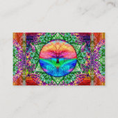 虹の色の生き物の木 名刺 (正面)