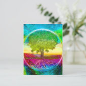 虹の色の生命の木 ポストカード (スタンド正面)