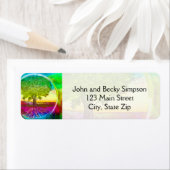 虹の色の生命の木 ラベル (インサイチュ)