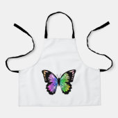 虹の色の蝶 エプロン (正面)