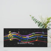 虹の色の音符 招待状 (スタンド正面)