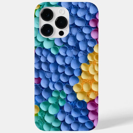 虹の色の3-D見た小さな花 Case-Mate iPhoneケース (裏面)