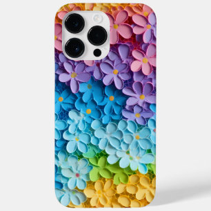 虹の色の3-D見た小さな花 Case-Mate iPhone 14 PRO MAXケース
