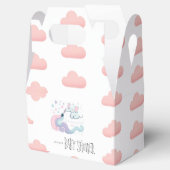 虹の色オン雲9象の赤ちゃんシャワー フェイバーボックス (オープン)