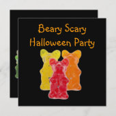 虹の色キャンディラバーグミベア 招待状 (正面/裏面)