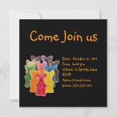 虹の色キャンディラバーグミベア 招待状 (裏面)