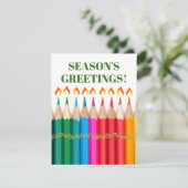 虹の色鉛筆 シーズン グリーティング シーズンカード (スタンド正面)