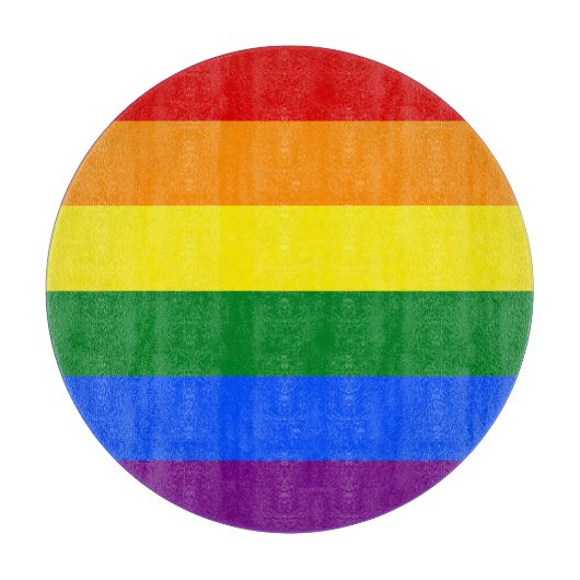 虹の色 カッティングボード (正面)