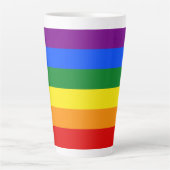 虹の色 カフェラテマグ (正面)