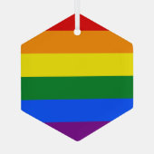 虹の色 ガラスオーナメント (裏面)