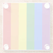 虹の色 ガラスコースター (裏面)