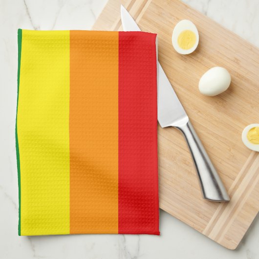 虹の色 キッチンタオル (四つ折り)