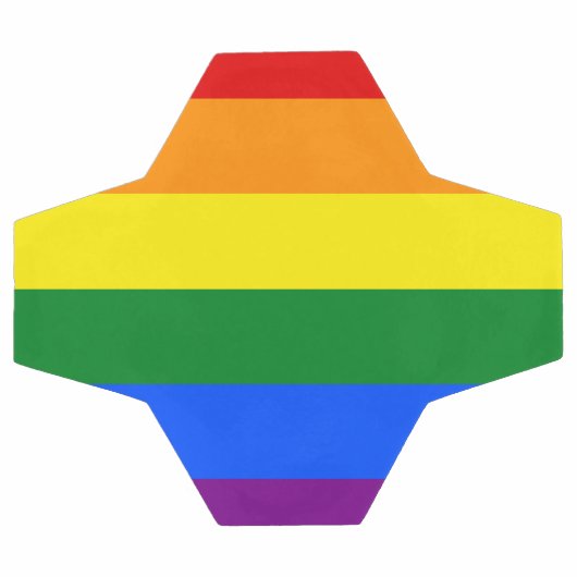 虹の色 サッカーボール (フラット)