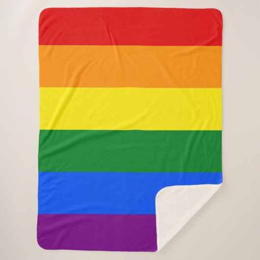 虹の色 シェルパブランケット (正面)