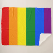 虹の色 シェルパブランケット (正面(横))