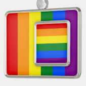 虹の色 シルバープレートフレームオーナメント (左)