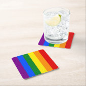 虹の色 スクエアペーパーコースター (インサイチュ)