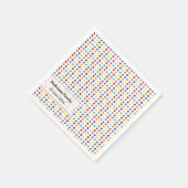 虹の色 スタンダードカクテルナプキン (角)