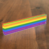 虹の色 デスクネームプレート (側面)