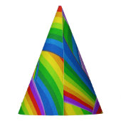 虹の色 パーティーハット (裏面)