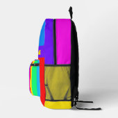 虹の色 プリントバックパック (右)