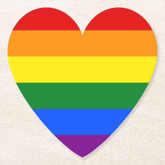 虹の色 ペーパーコースター (正面)