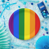 虹の色 ペーパープレート (パーティー)