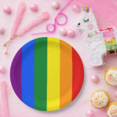 虹の色 ペーパープレート (パーティー)