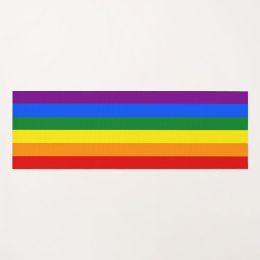 虹の色 ヨガマット (正面(横))