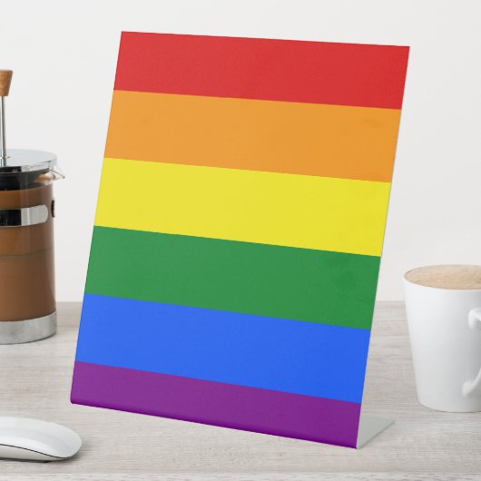 虹の色 台座サイン (インサイチュ)