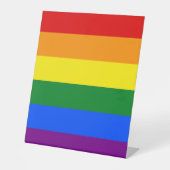 虹の色 台座サイン (正面)