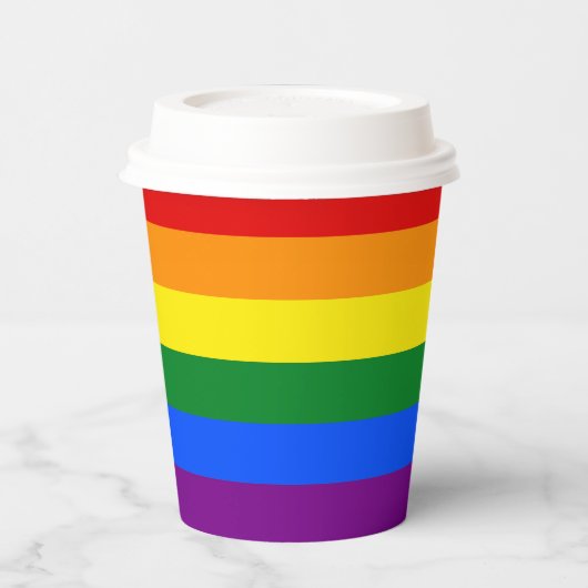 虹の色 紙コップ (左)