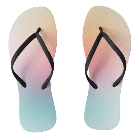 虹の色 赤 オレンジ 黄 青 紫 緑 ビーチサンダル (ソール)