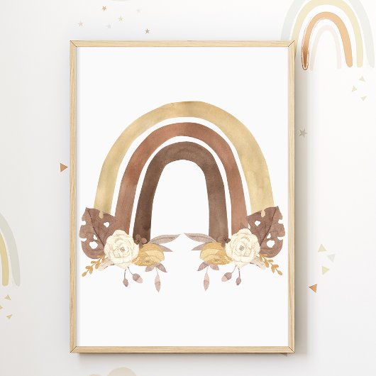 虹の花のポスター 子供部屋 プリント