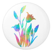 虹の花の塊 セラミックノブ (正面)