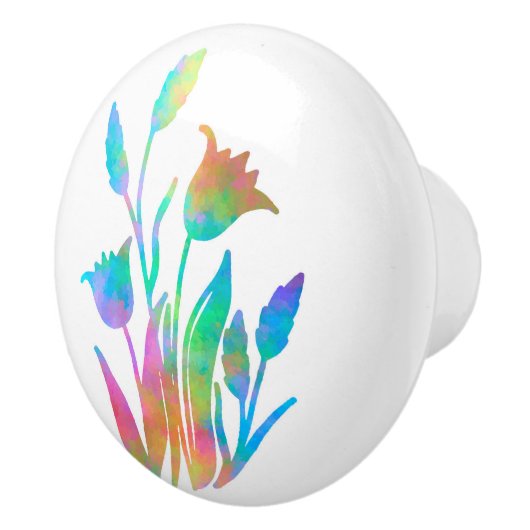 虹の花の塊 セラミックノブ (右)