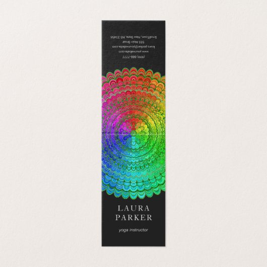 虹の花の曼荼羅 名刺 (外部フラット)