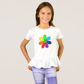 虹の花のTシャツ(子供) Tシャツ (正面フル)