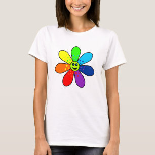 虹の花のTシャツ Tシャツ