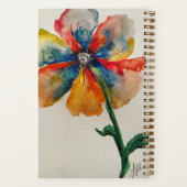 虹の花スパイラルノート ノートブック (裏面)