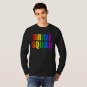 虹の花嫁団 レズビアン LGBT ウェディング Tシャツ (正面フル)