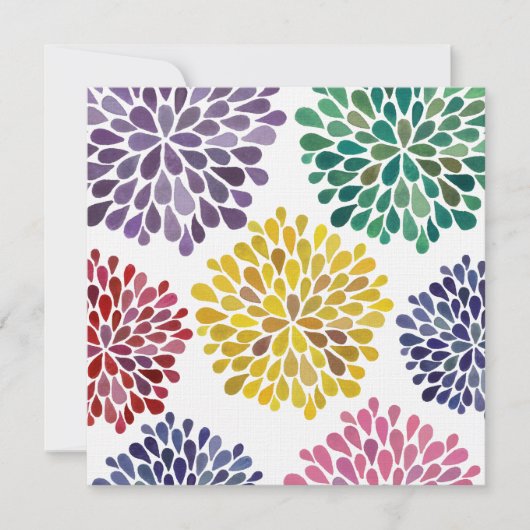 虹の花束 あらゆる場面を彩る ご招待状 招待状 (正面)