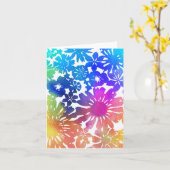 虹の花 カード (黄色い花)