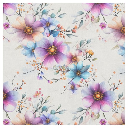 虹の花 ファブリック (クローズアップ)