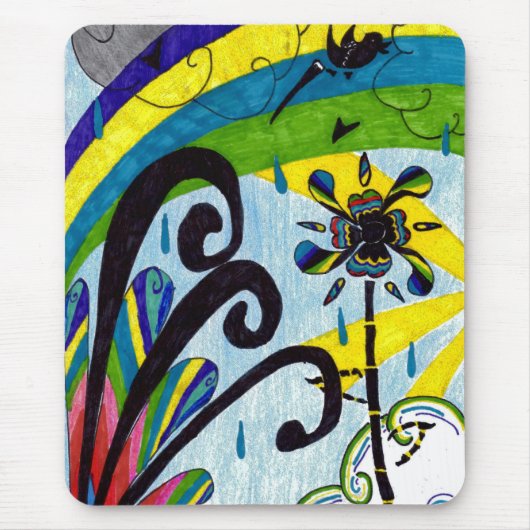 虹の花 マウスパッド (正面)