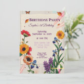 虹の花 - モダンなコラージュ 招待状 (スタンド正面)