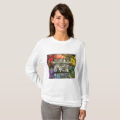 虹の花 – 地球がエマーソンで笑う Tシャツ (正面フル)