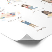 虹の落ち着き戦略クラスルームの装飾 ポスター (角)